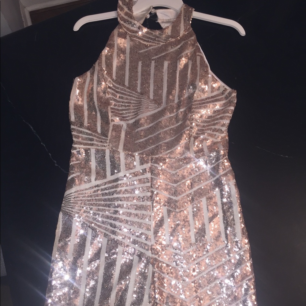 Sequin Short sleeve jumpsuit